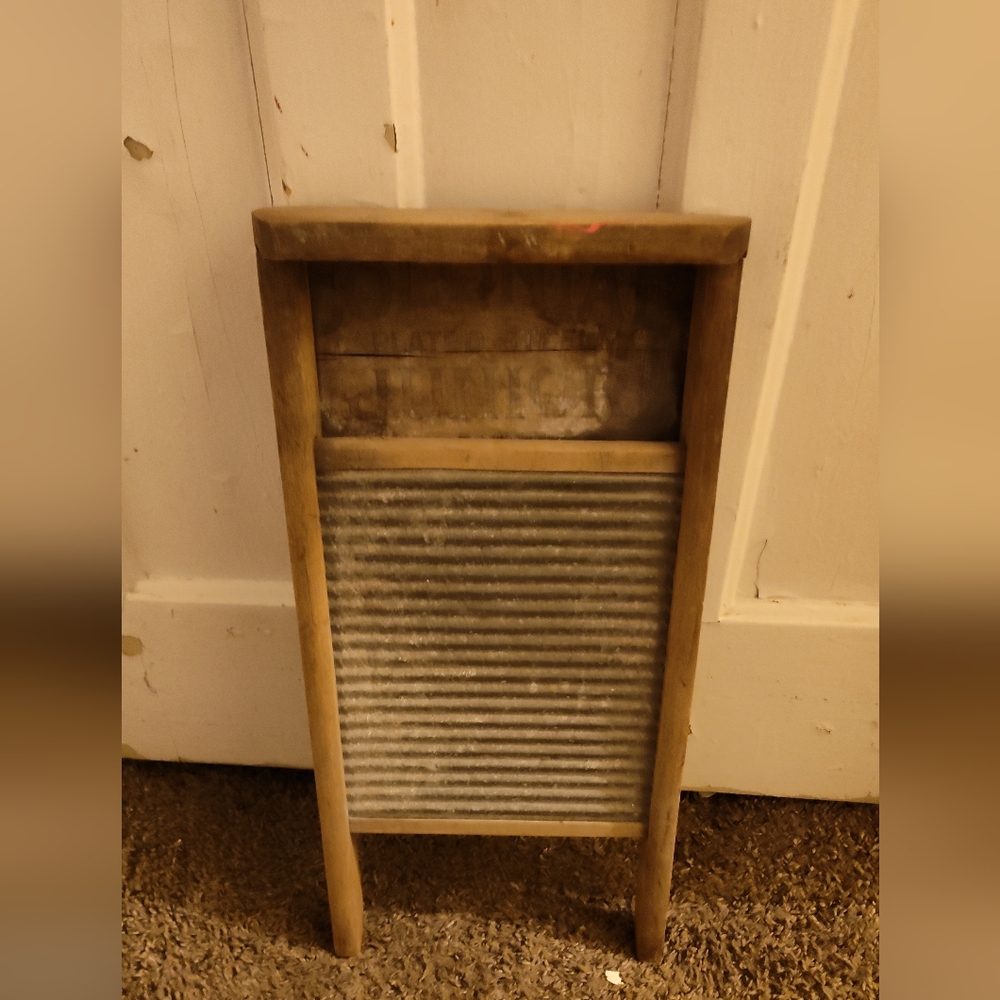 Antique window salesman display washboard original